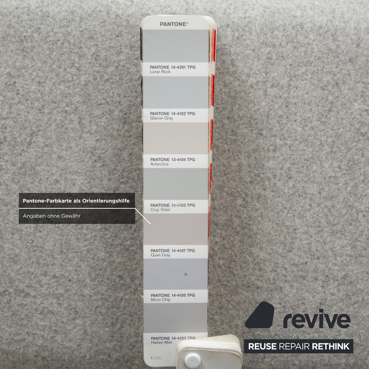 Varier Variable Stoff Sessel Stuhl Hocker Blau Grau Holz Esche Filz Hellbraun Kniestuhl