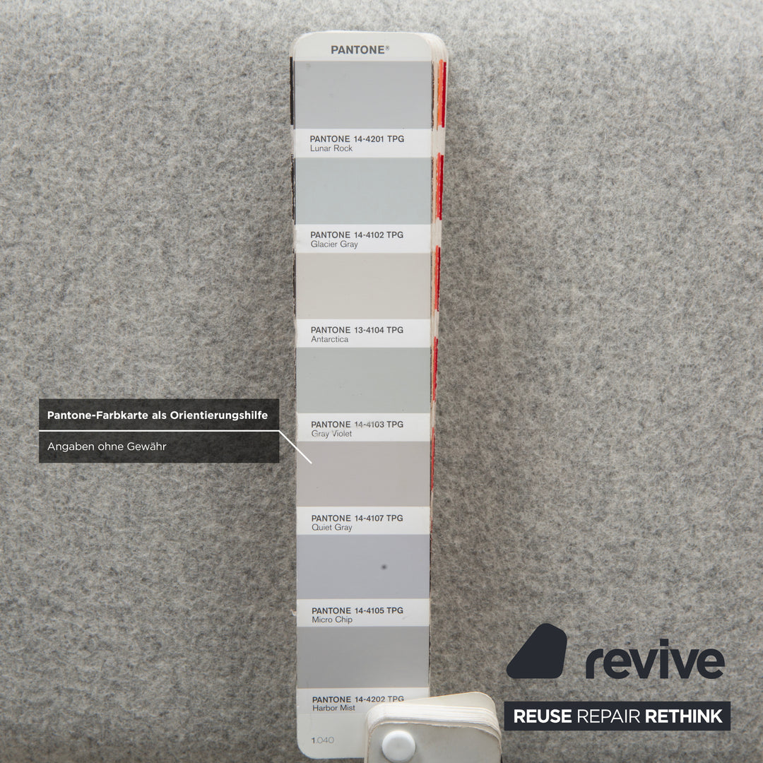 Varier Variable Stoff Sessel Stuhl Hocker Grau Holz Braun Filz Kniestuhl