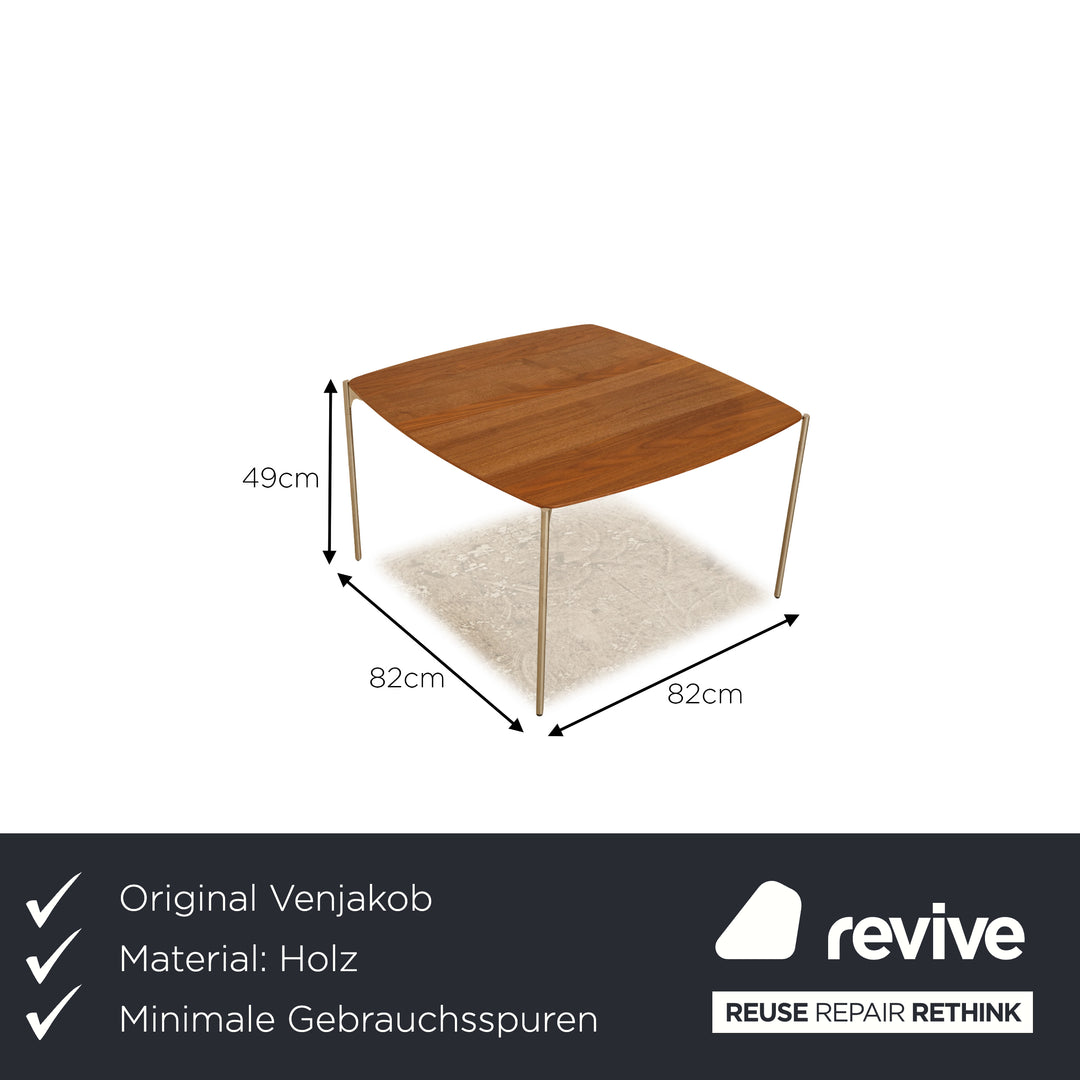 Table basse en bois Venjakob noyer brun