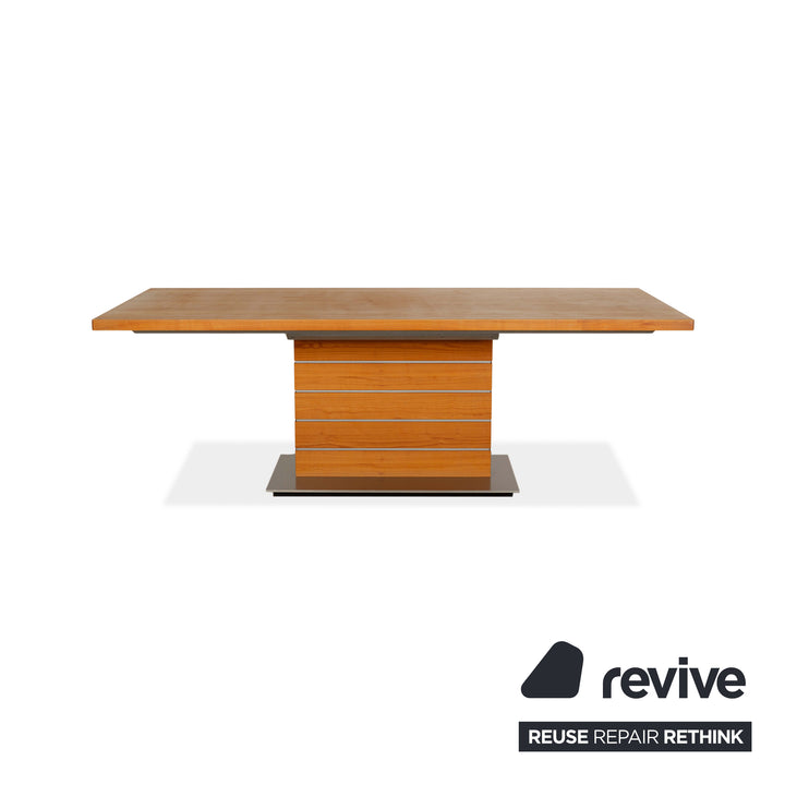 Venjakob wooden dining table brown 220 x 100 cm