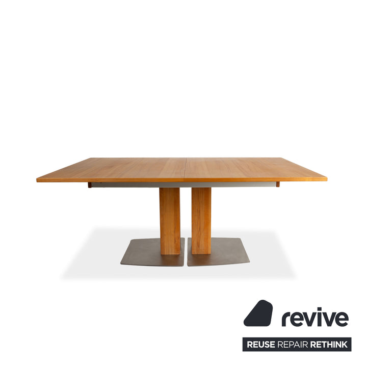 Venjakob wooden dining table, brown, extendable function