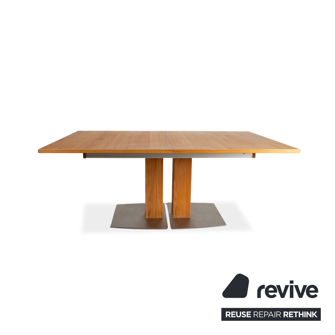 Venjakob wooden dining table, brown, extendable function