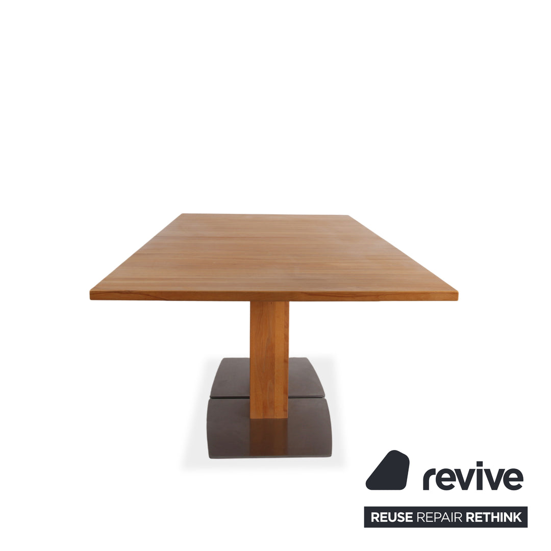 Venjakob wooden dining table, brown, extendable function