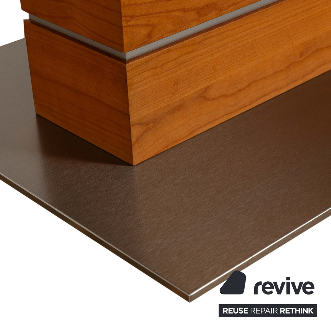 Venjakob wooden dining table brown 220 x 100 cm