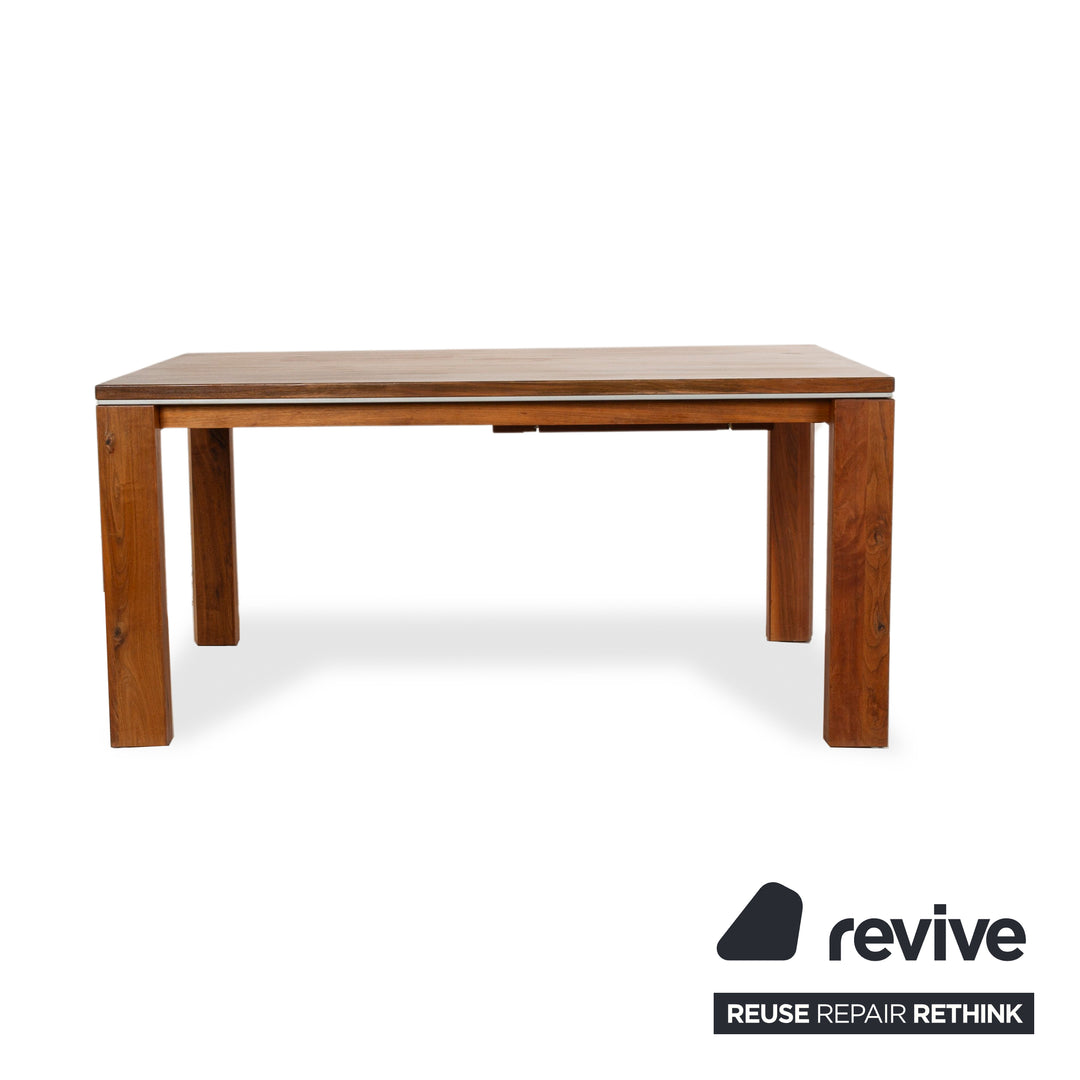 Venjakob table à manger en bois noyer marron salle à manger 160-220 x 75 x 90cm