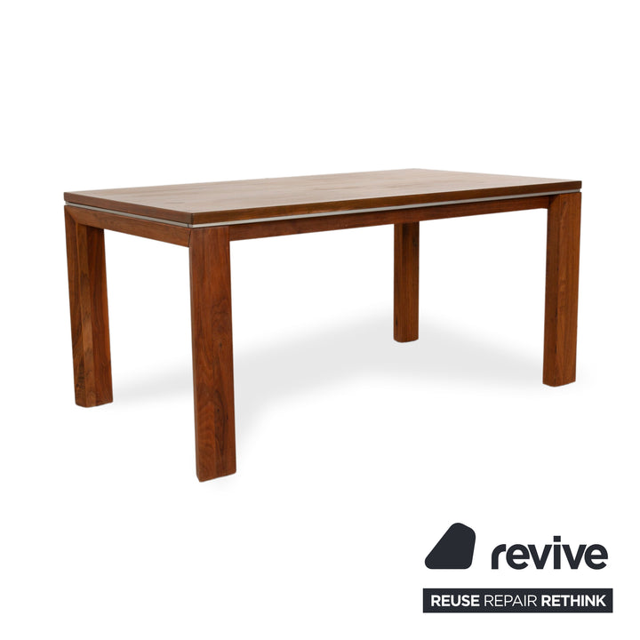 Venjakob table à manger en bois noyer marron salle à manger 160-220 x 75 x 90cm