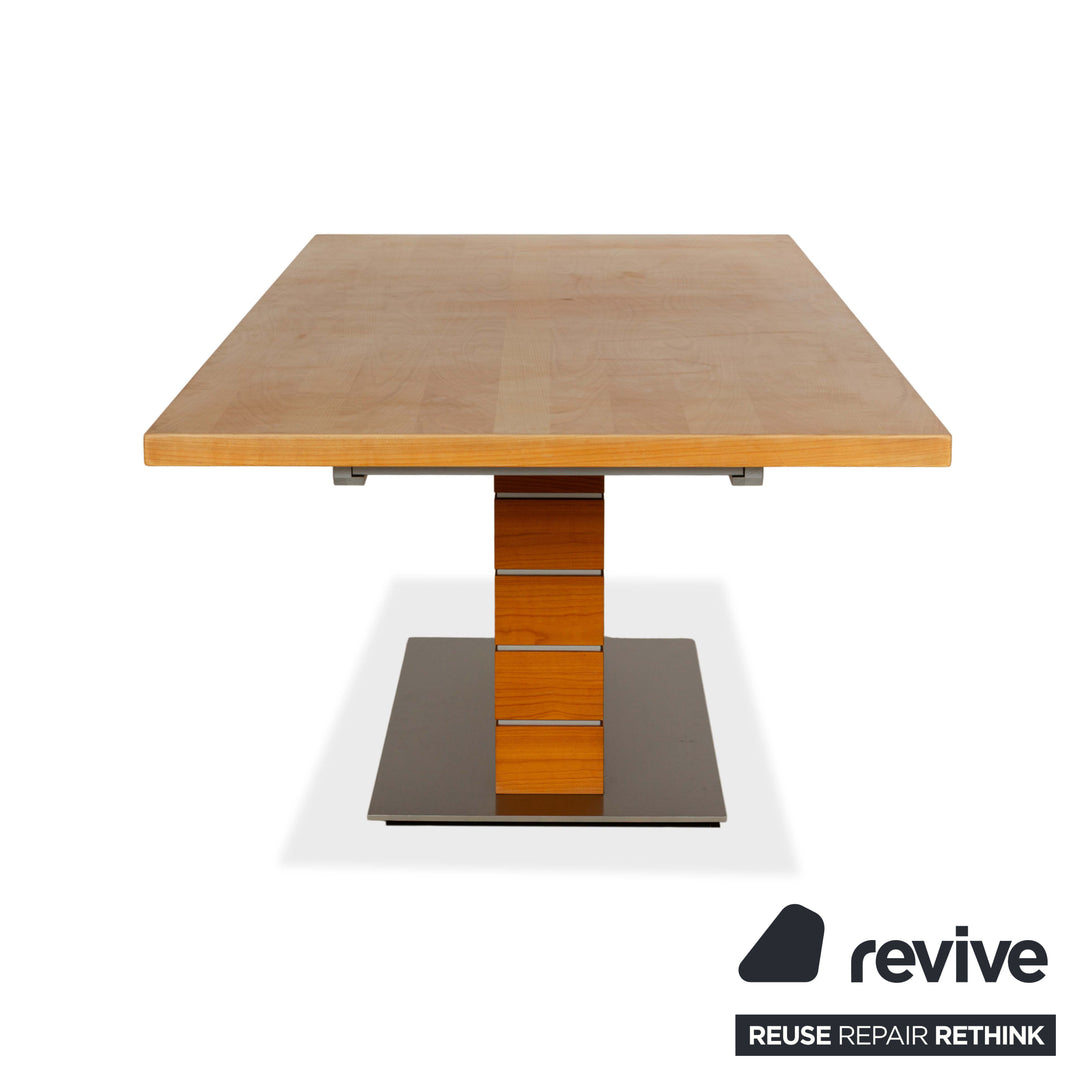 Venjakob wooden dining table brown 220 x 100 cm