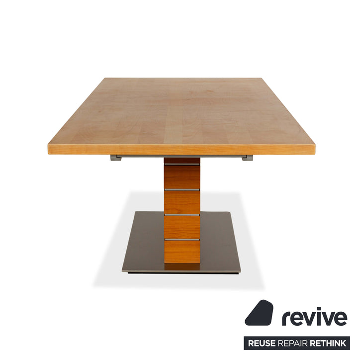 Venjakob wooden dining table brown 220 x 100 cm