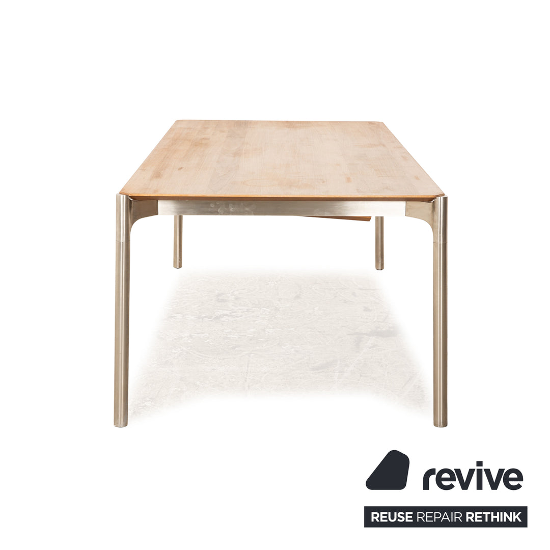 Venjakob table à manger en bois Colorado noyer huilé fonction extensible 198/298 x 76 x 106