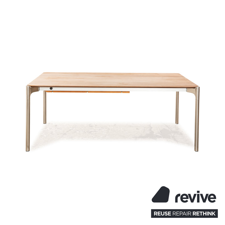 Venjakob table à manger en bois Colorado noyer huilé fonction extensible 198/298 x 76 x 106