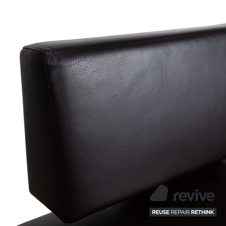 Venjakob Leder Holz Sitzbank Braun Dunkelbraun Esszimmer