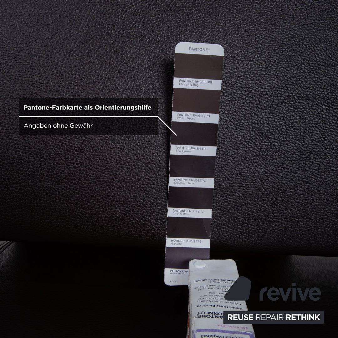 Venjakob Leder Holz Sitzbank Braun Dunkelbraun Esszimmer