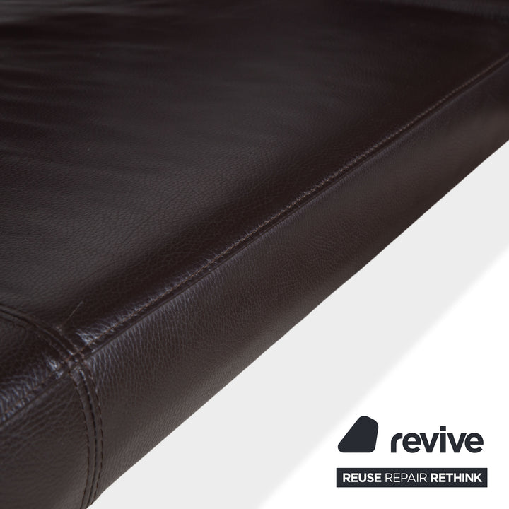 Venjakob Leder Holz Sitzbank Braun Dunkelbraun Esszimmer