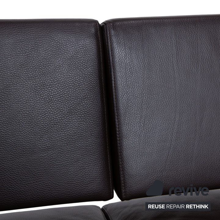 Venjakob Leder Holz Sitzbank Braun Dunkelbraun Esszimmer