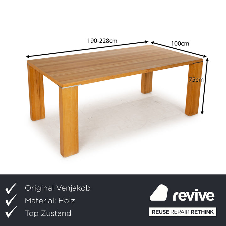 Venjakob Multiflex Wooden Dining Table Brown Manual Function