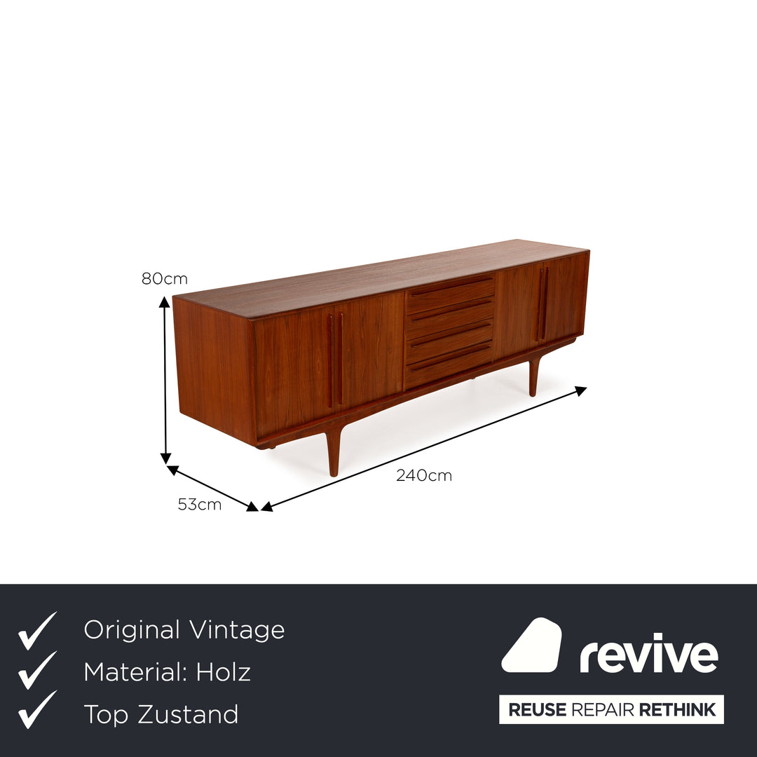 Vintage Holz Sideboard Braun Mid Century