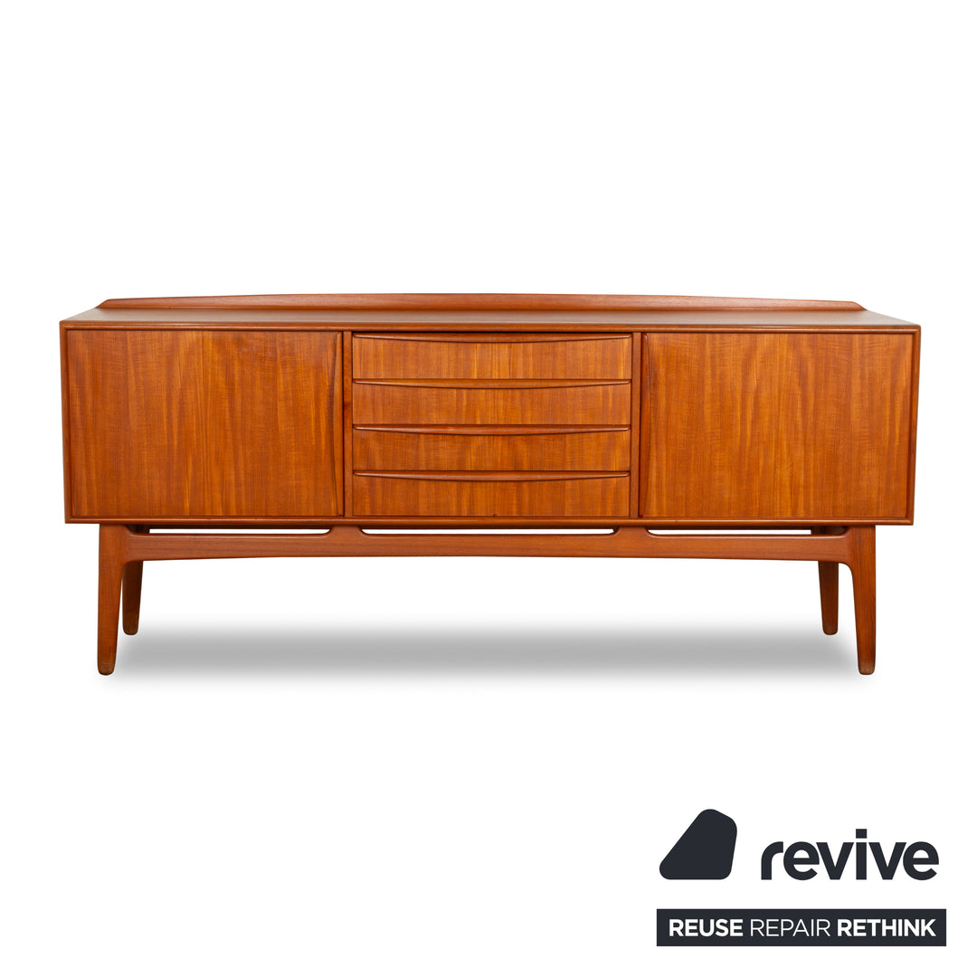 Vintage Holz Sideboard Braun Mid Century Schubladen