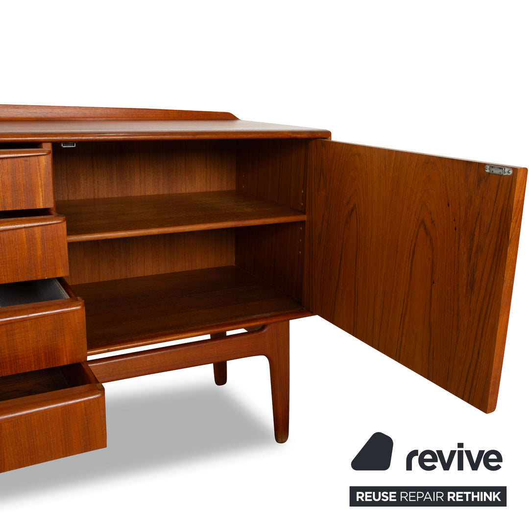 Vintage Holz Sideboard Braun Mid Century Schubladen