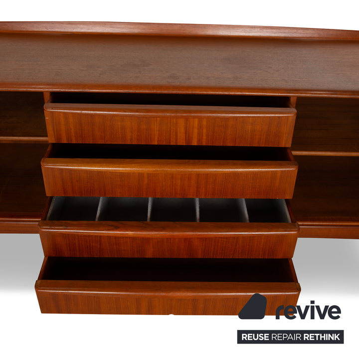 Vintage Holz Sideboard Braun Mid Century Schubladen