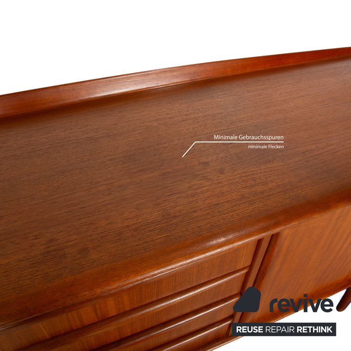 Vintage Holz Sideboard Braun Mid Century Schubladen