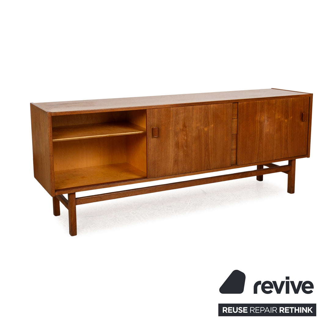 Vintage Holz Sideboard Braun Teak by Nils Jonsson