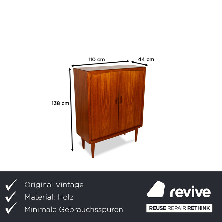 Vintage Sideboard Holz Braun Teak Highboard