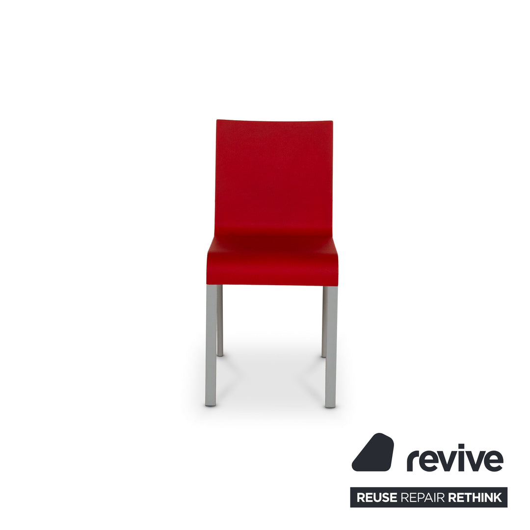 Vitra .03 chaise en plastique rouge