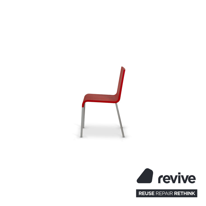 Vitra .03 chaise en plastique rouge