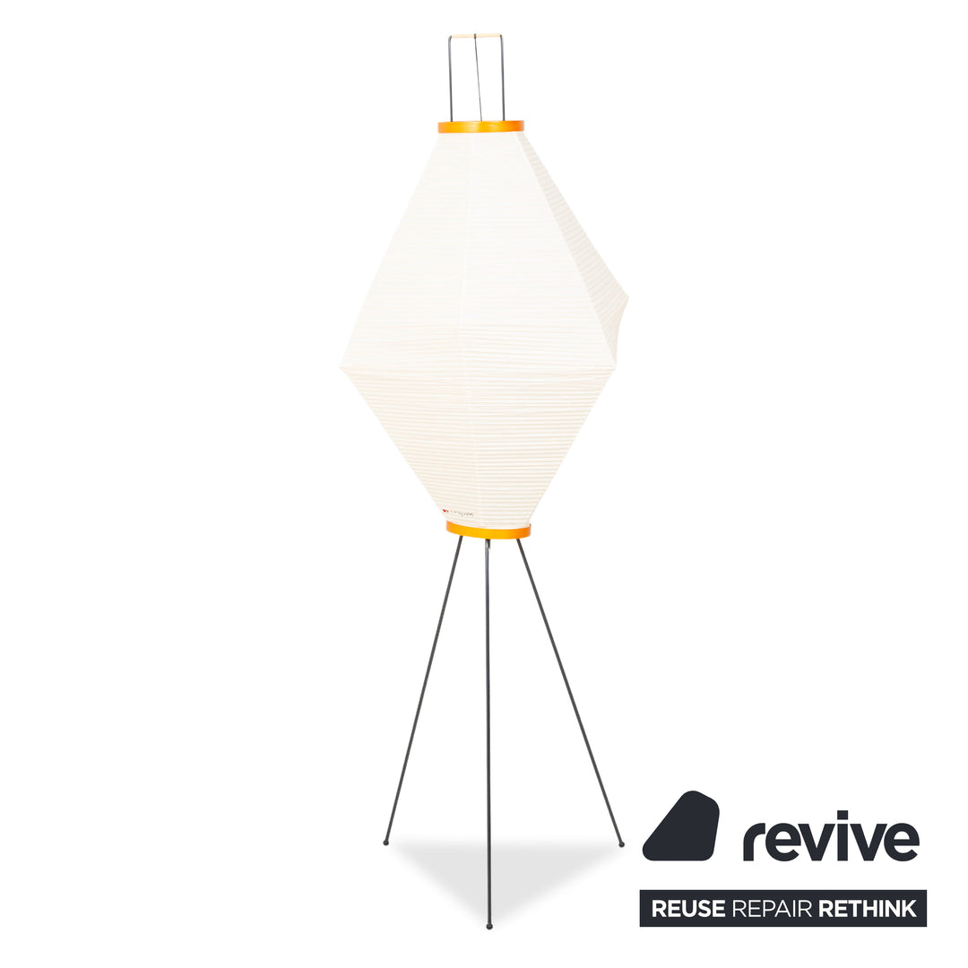 Vitra Akari Metall Lampe Creme Schwarz Stehlampe Papier