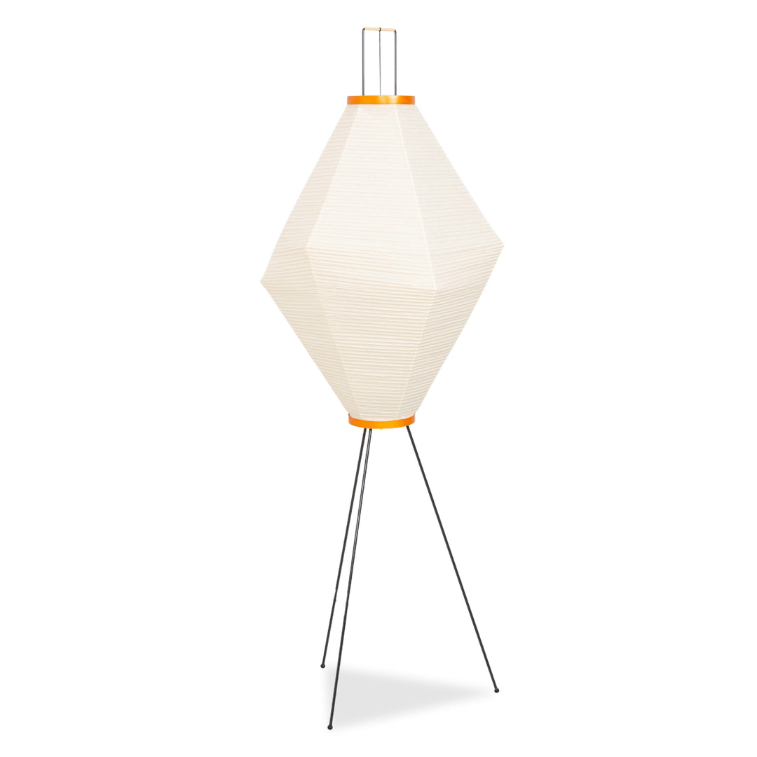 Vitra Akari Metall Lampe Creme Schwarz Stehlampe Papier