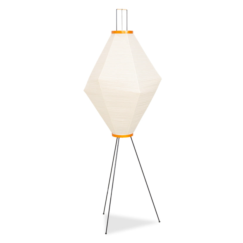 Vitra Akari Lampe Métal Crème Noir Lampadaire Papier