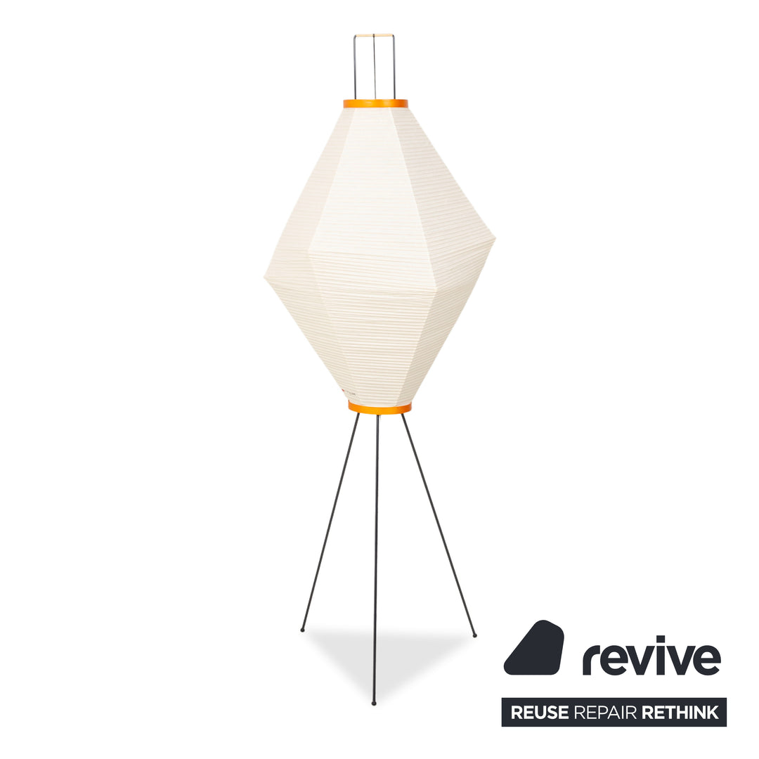 Vitra Akari Metall Lampe Creme Schwarz Stehlampe Papier