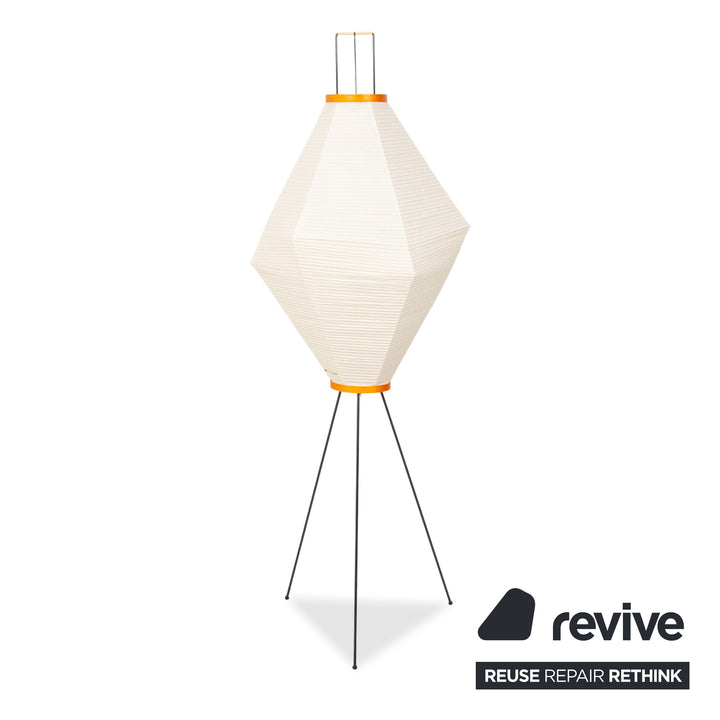 Vitra Akari Metall Lampe Creme Schwarz Stehlampe Papier