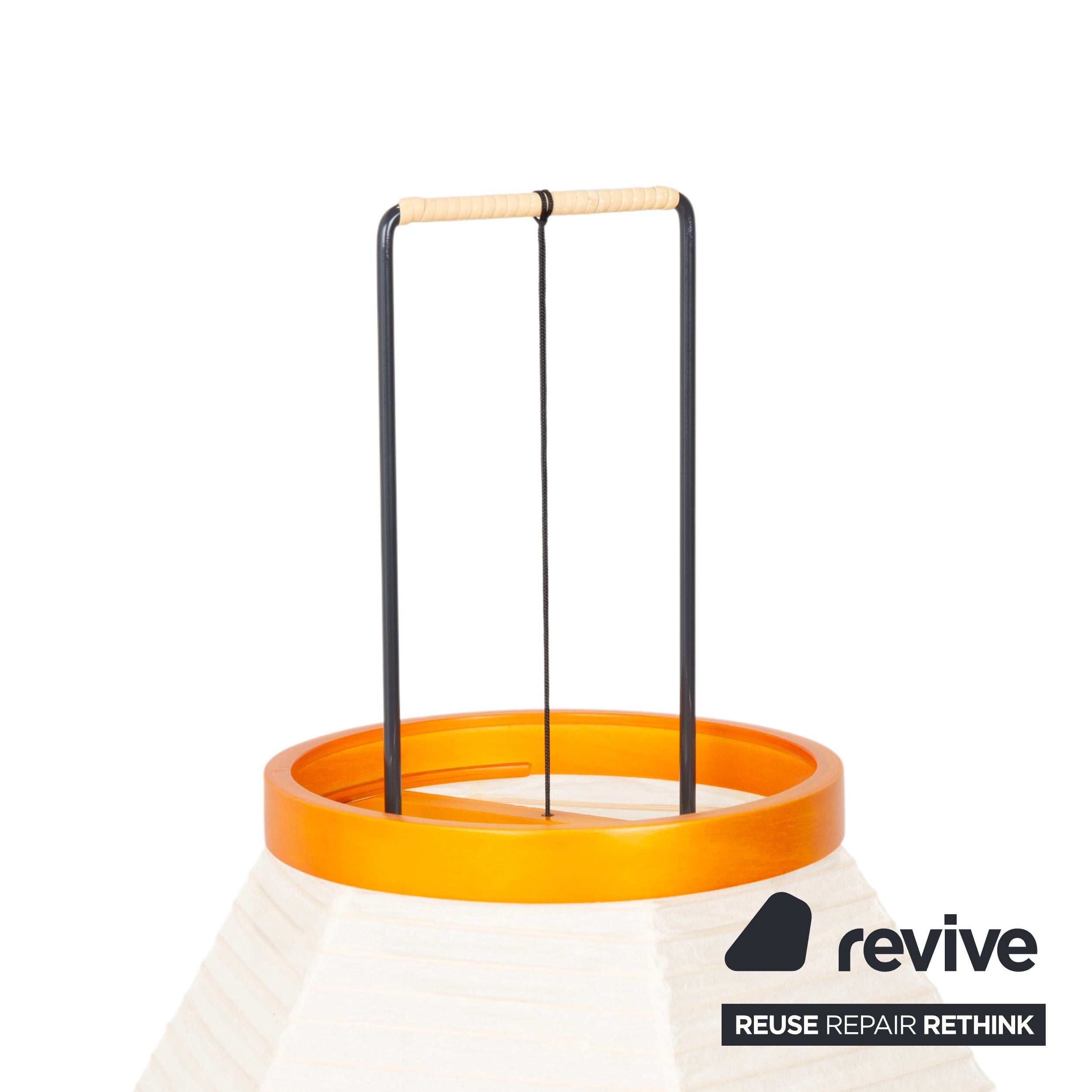 Vitra Akari Lampe Métal Crème Noir Lampadaire Papier