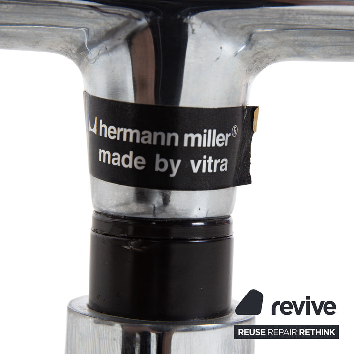 Vitra EA 222 Leder Sessel Schwarz manuelle Funktion