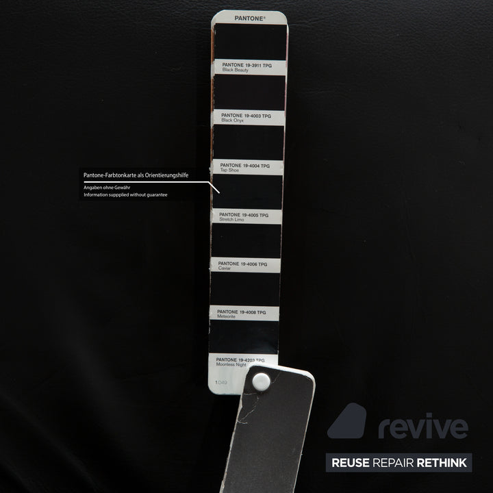 Vitra EA 222 Soft Pad Lounge Chair Leather Armchair Black manual function