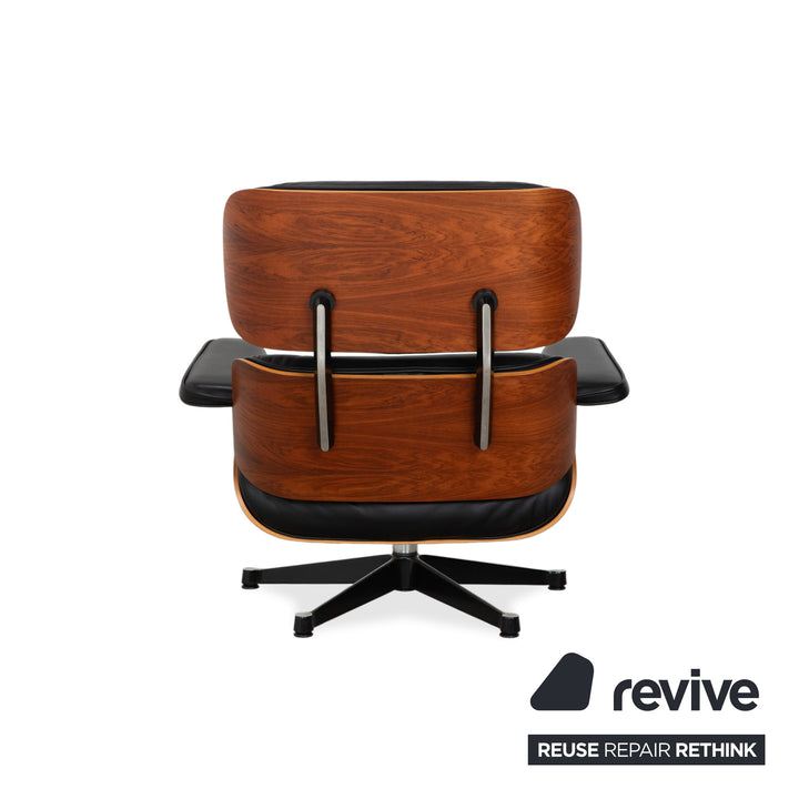 Vitra Eames Lounge Chair inkl. Ottoman Leder Schwarz Holz Braun Charles & Ray Eames