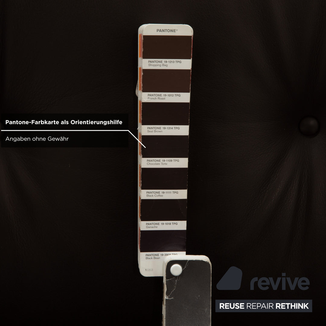 Vitra Eames Lounge Chair incl. Ottoman Leather Armchair Dark Brown manual function