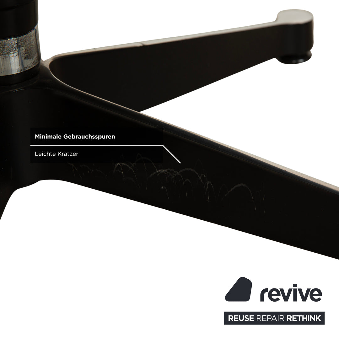 Vitra Eames Lounge Chair inkl. Ottomann Leder Sessel Schwarz