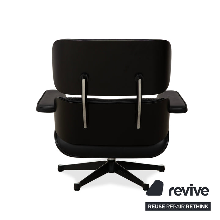 Vitra Eames Lounge Chair inkl. Ottomann Leder Sessel Schwarz