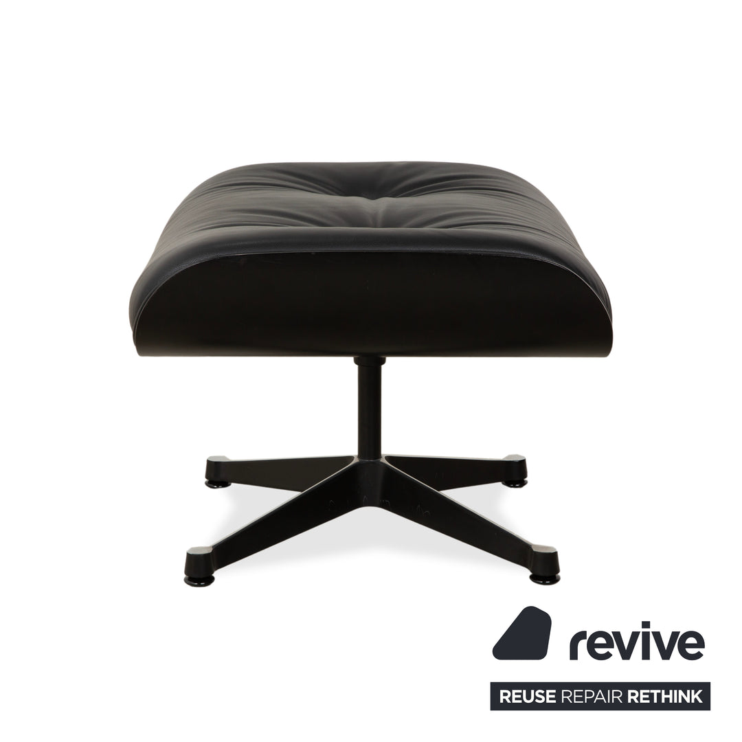 Vitra Eames Lounge Chair inkl. Ottomann Leder Sessel Schwarz