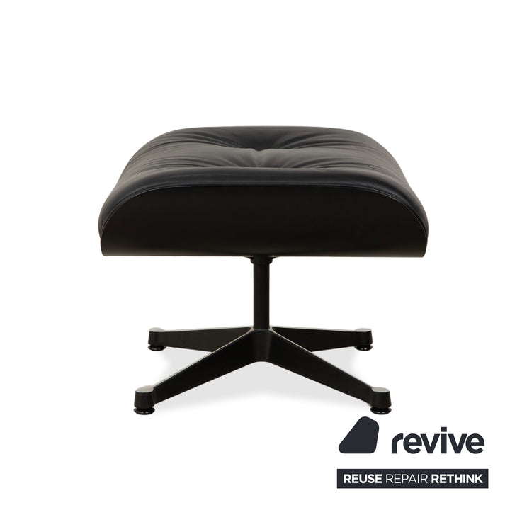 Vitra Eames Lounge Chair inkl. Ottomann Leder Sessel Schwarz