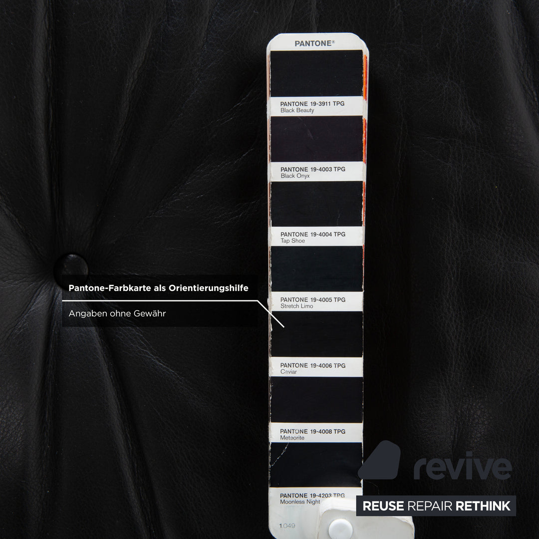 Vitra Eames Lounge Chair Leder Hocker Schwarz