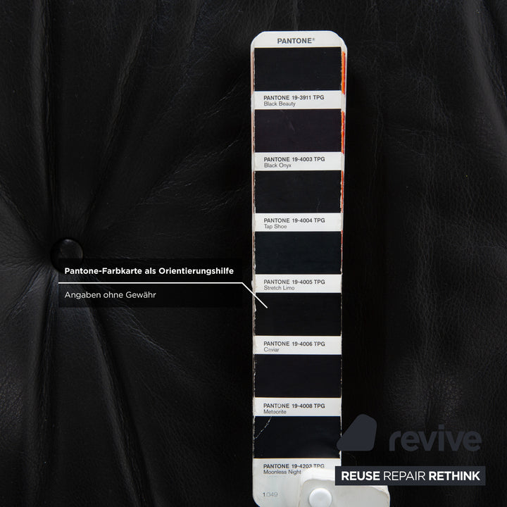 Vitra Eames Lounge Chair Leder Hocker Schwarz