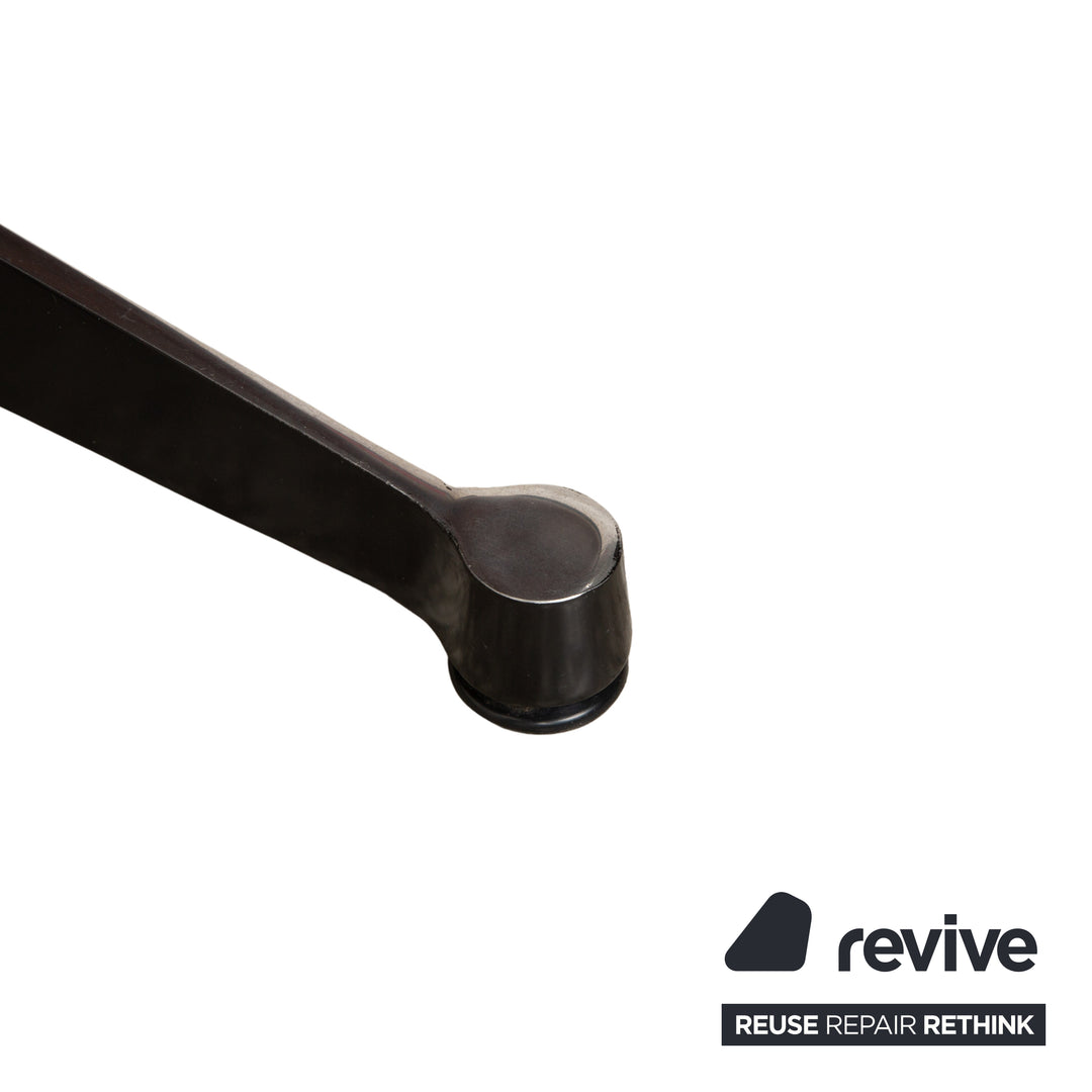 Vitra Eames Lounge Chair Leather Wood 2x Armchairs Brown Black Manual Function