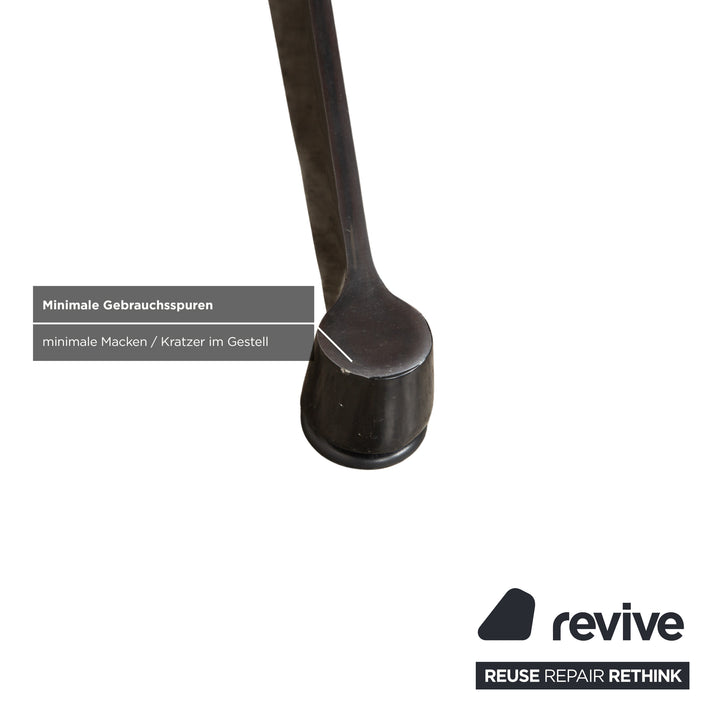 Vitra Eames Lounge Chair Leather Wood 2x Armchairs Brown Black Manual Function