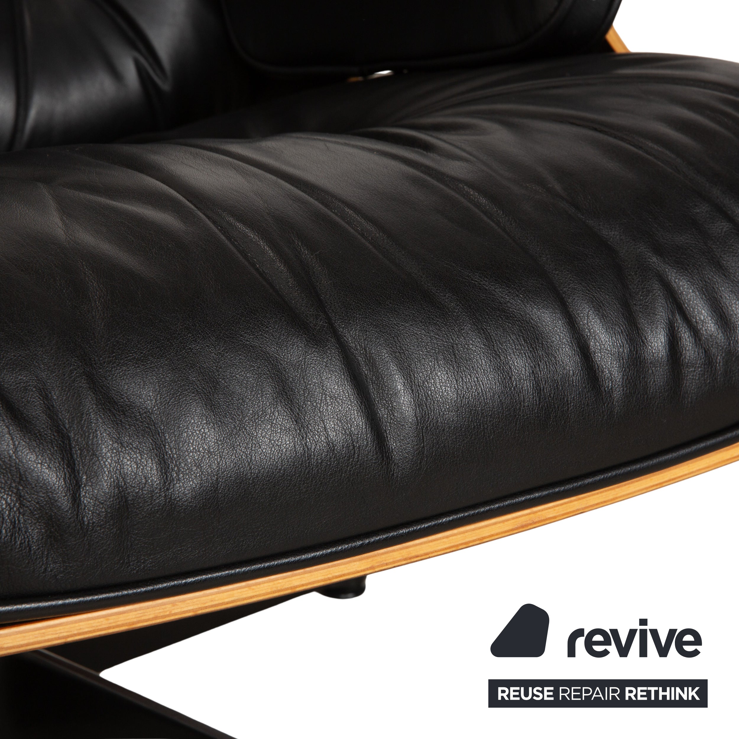 Vitra Eames Lounge Chair Leder Holz 2x Sessel braun Schwarz manuelle Funktion