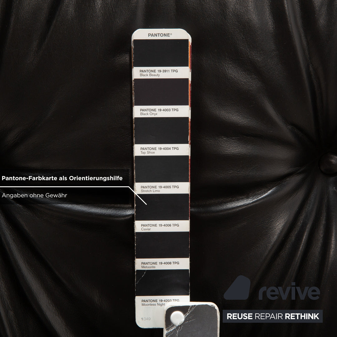 Vitra Eames Lounge Chair Leather Wood Armchair Black Manual Function