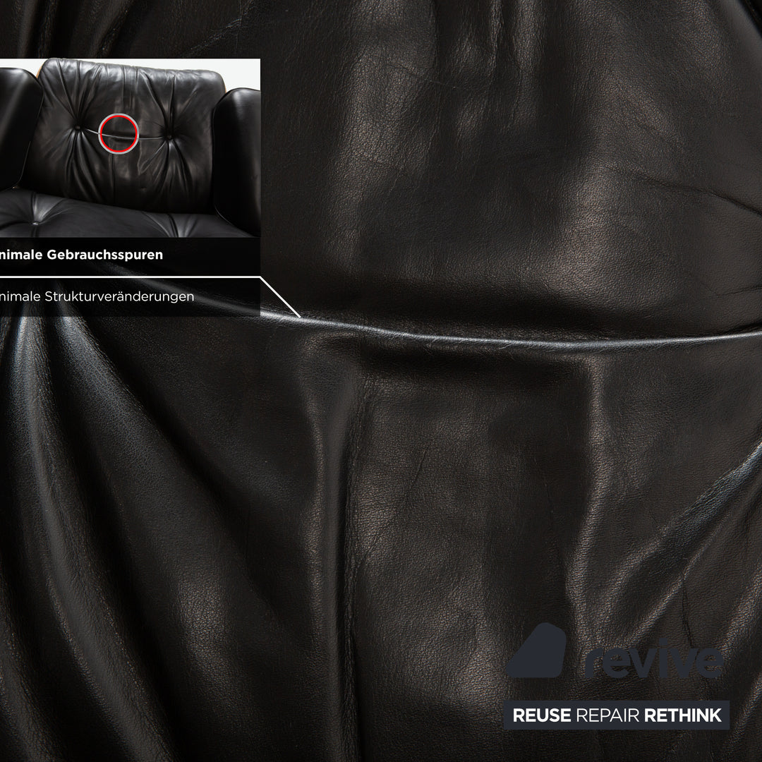 Vitra Eames Lounge Chair Leather Wood Armchair Black Brown manual function