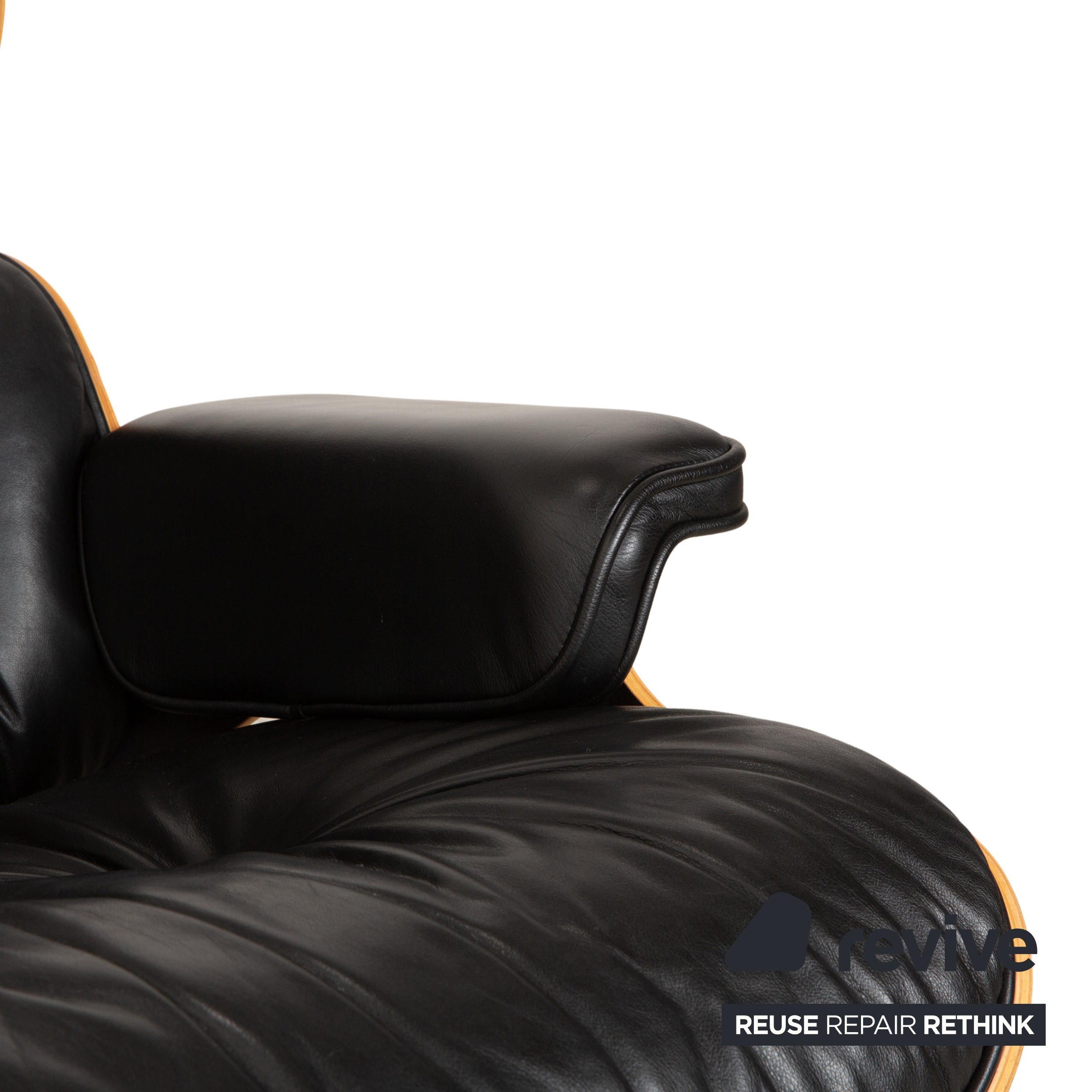 Vitra Eames Lounge Chair Leder Holz Sessel Schwarz Braun manuelle Funktion